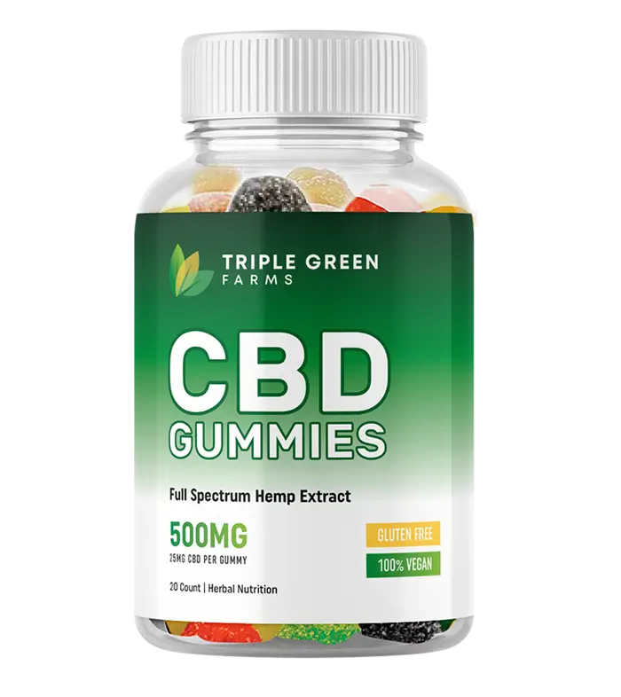 Triple Green Farms CBD Gummies bottle